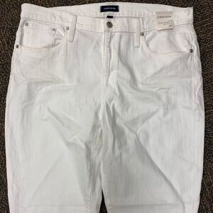 J. Crew‎ white slim broken in Boyfriend jeans